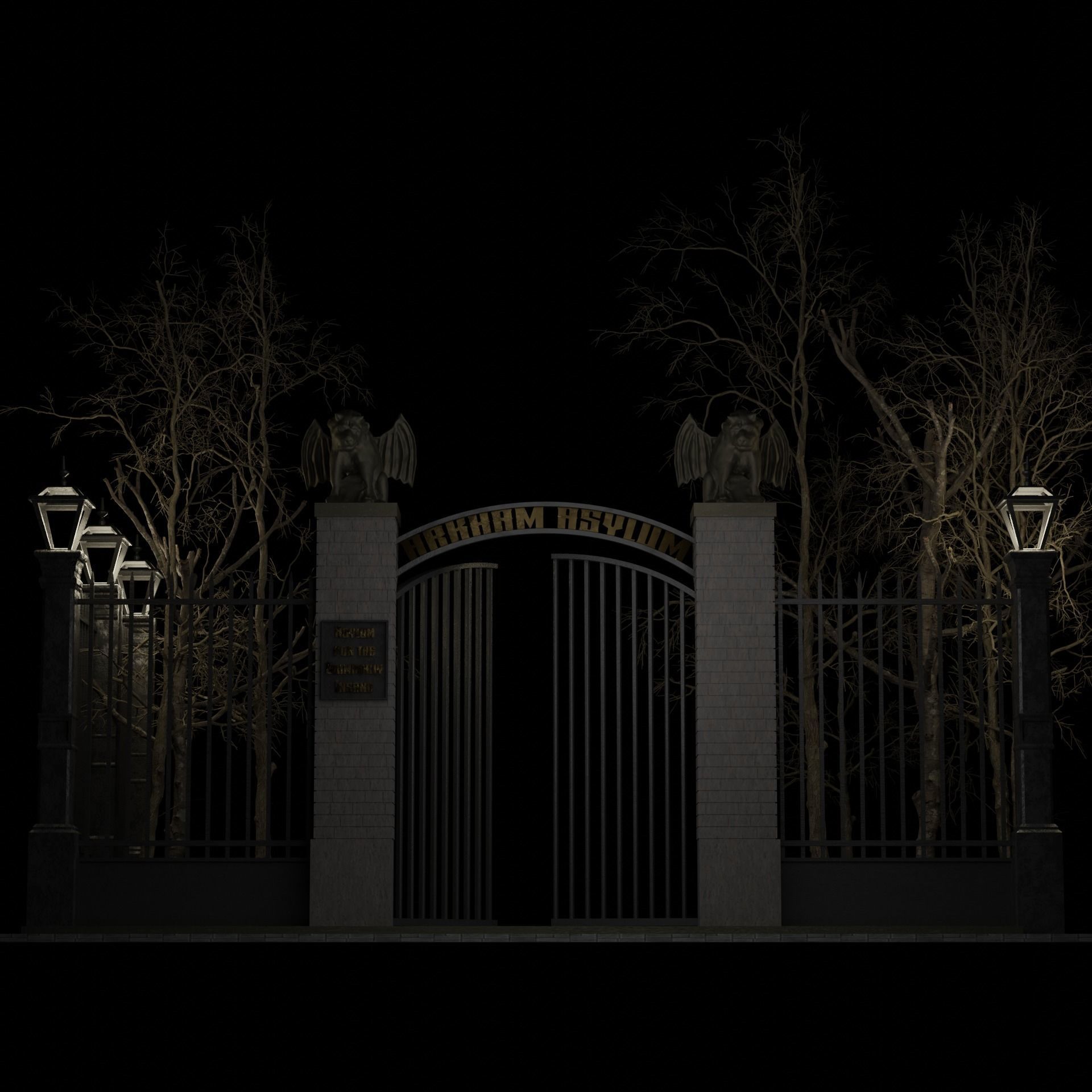 Arkham Asylum Batman 3D model 3D printable | CGTrader