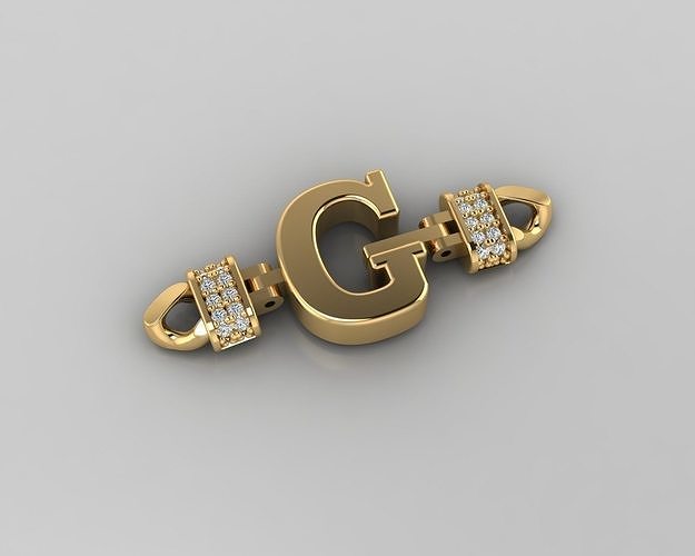G Alphabet Bracelet 3D Model 3D model 3D printable | CGTrader