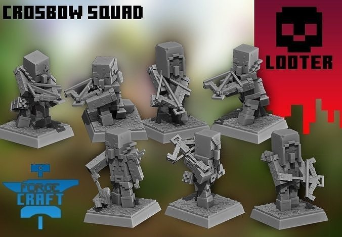 LOOTER CROSSBOW SQUAD 3D Model 3D Printable CGTrader