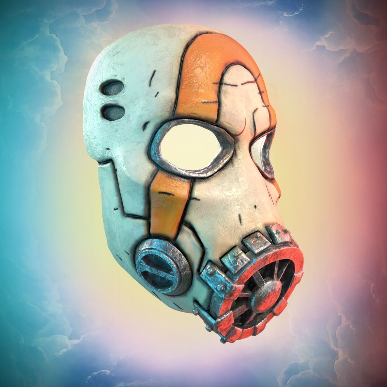 Borderlands 3 Mask Psycho Bandit Cosplay Stl Files 3D Printing 3D model ...