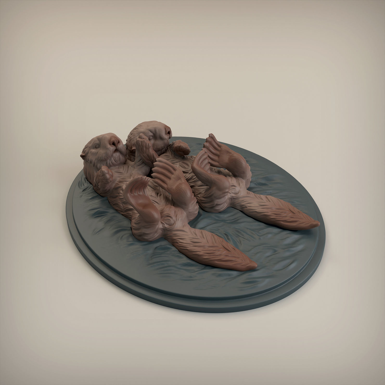Otters for 3D Printing 3D model 3D printable | CGTrader