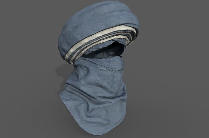 3D model Tagelmust Tuareg VR / AR / lowpoly CGTrader
