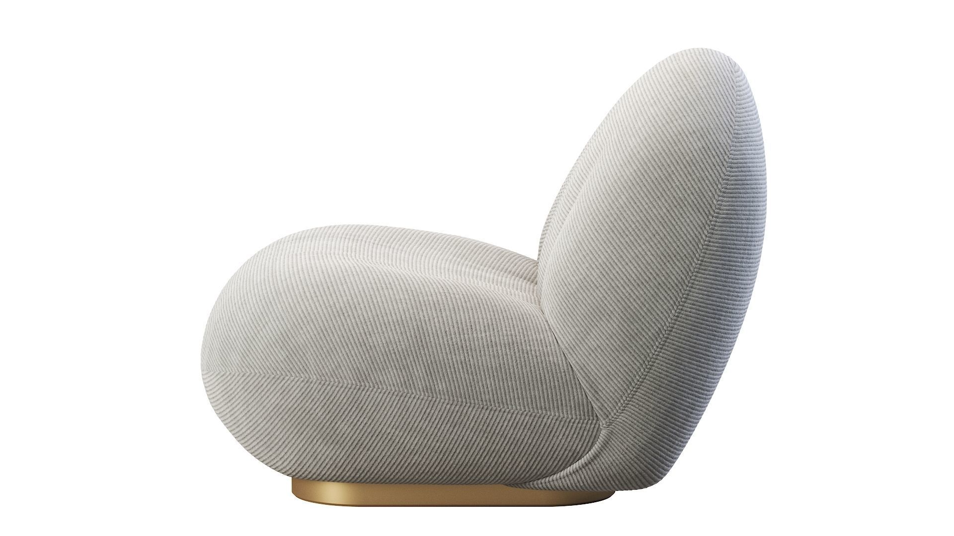 Gubi Pacha lounge chair 3D model CGTrader