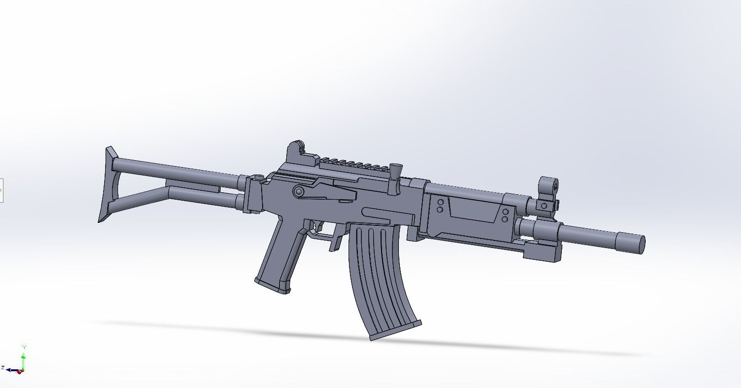 R4-R5-R6 Vector South-African assault rifles 3D model 3D printable ...