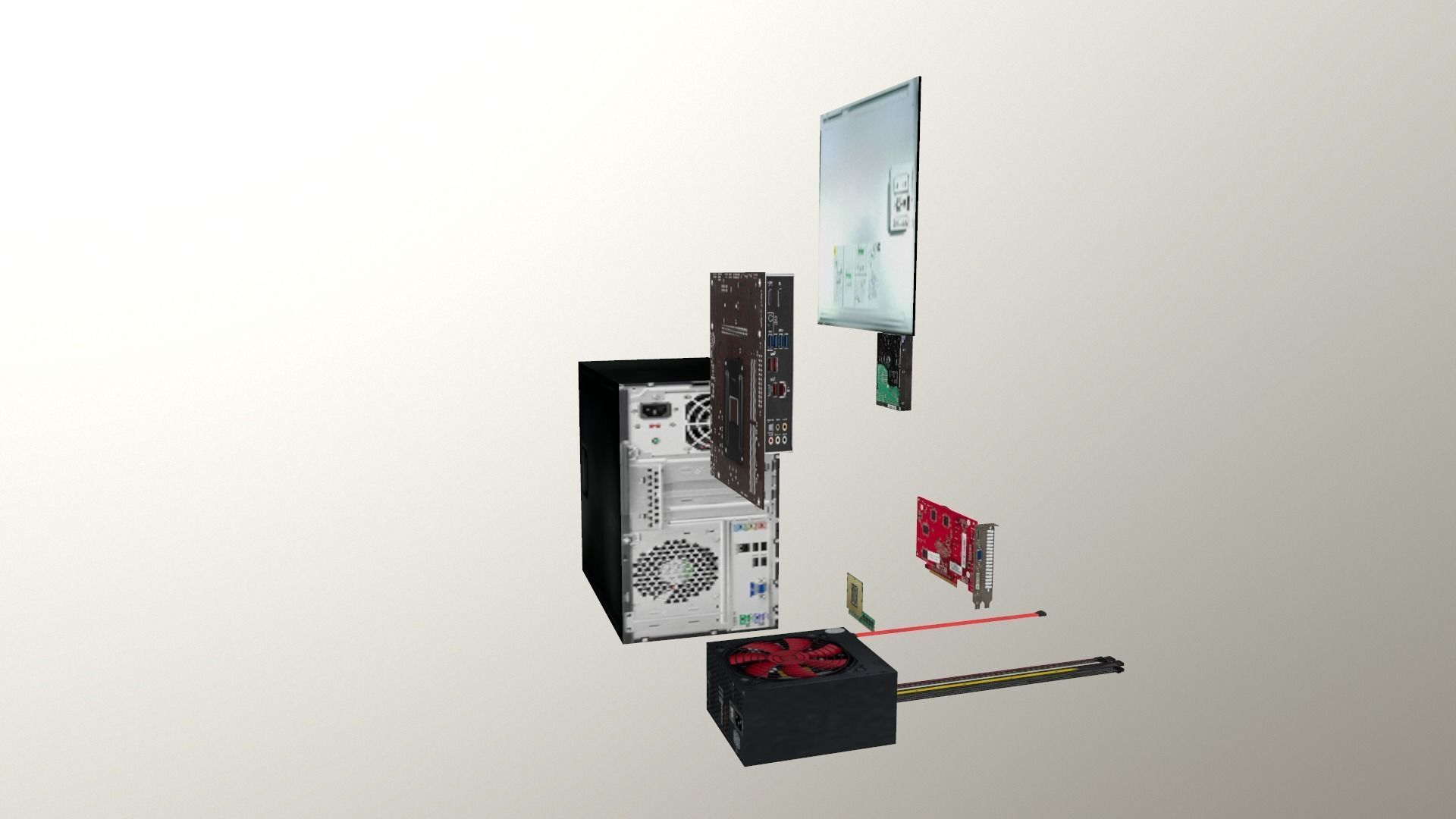 3D model PSX style Computer Parts VR / AR / low-poly | CGTrader