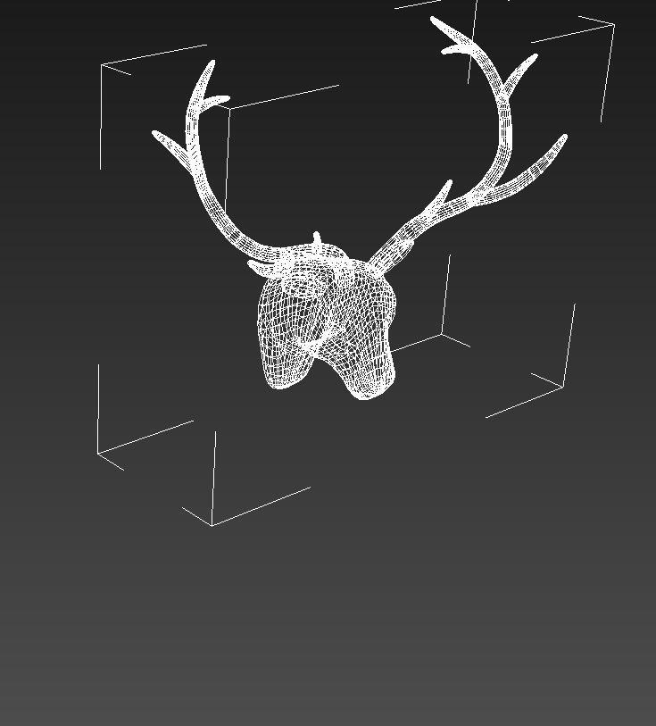 Plastic deer head wall decor 3D model CGTrader