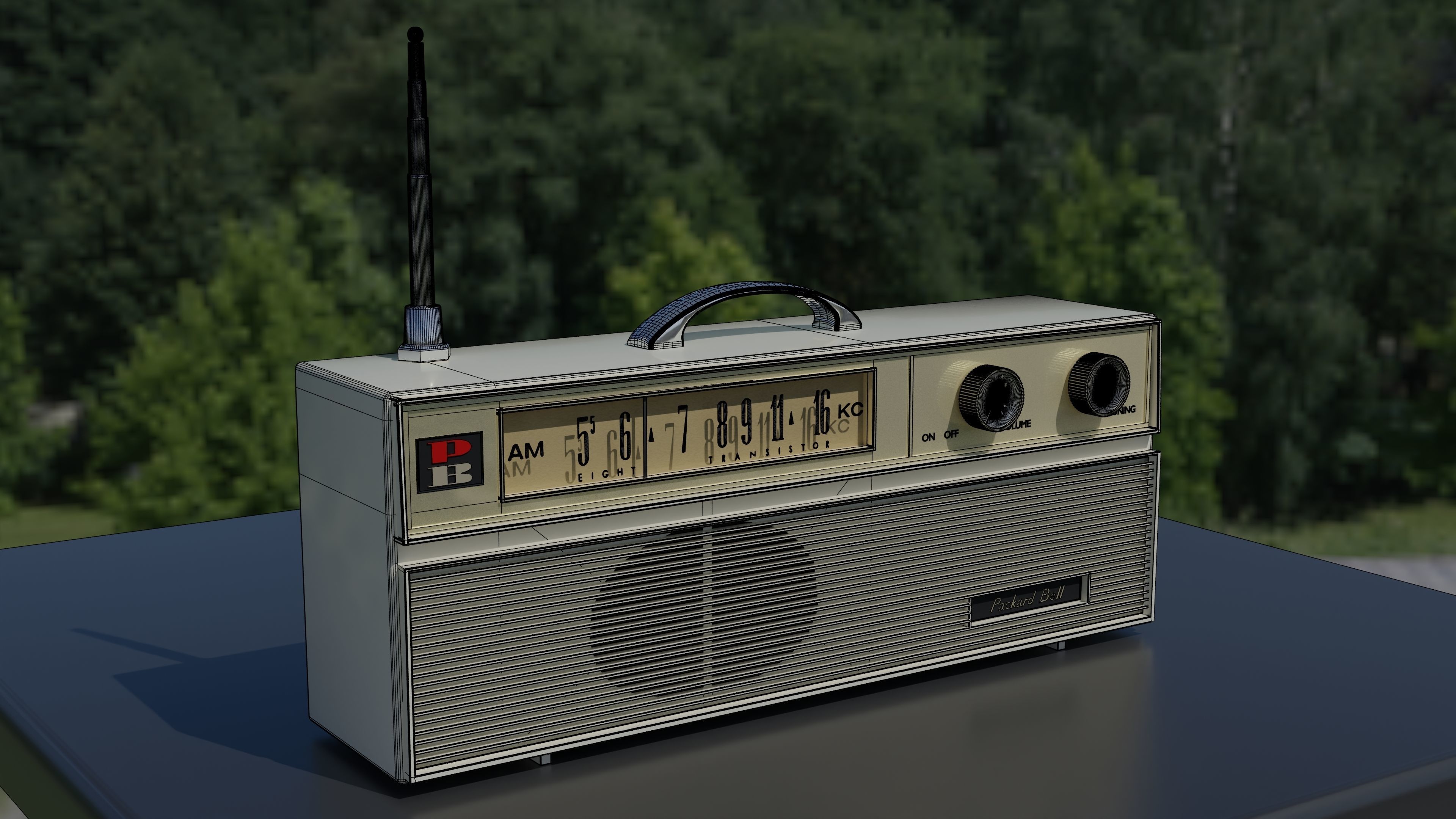 Gilligans Island Radio 3D model rigged CGTrader