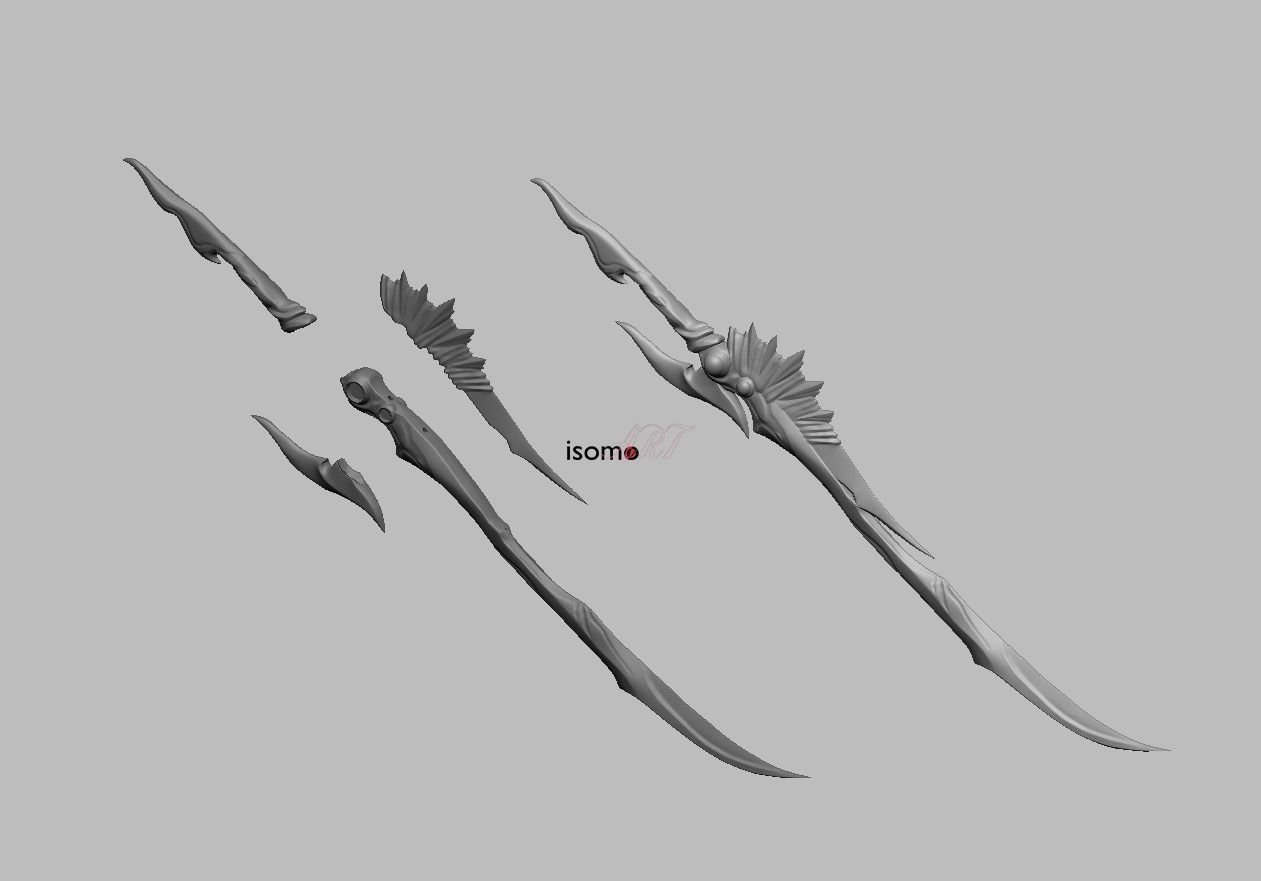 Bastard Sword of Divine Light for FFXIV Cosplay Prop of Hydaelyn 3D