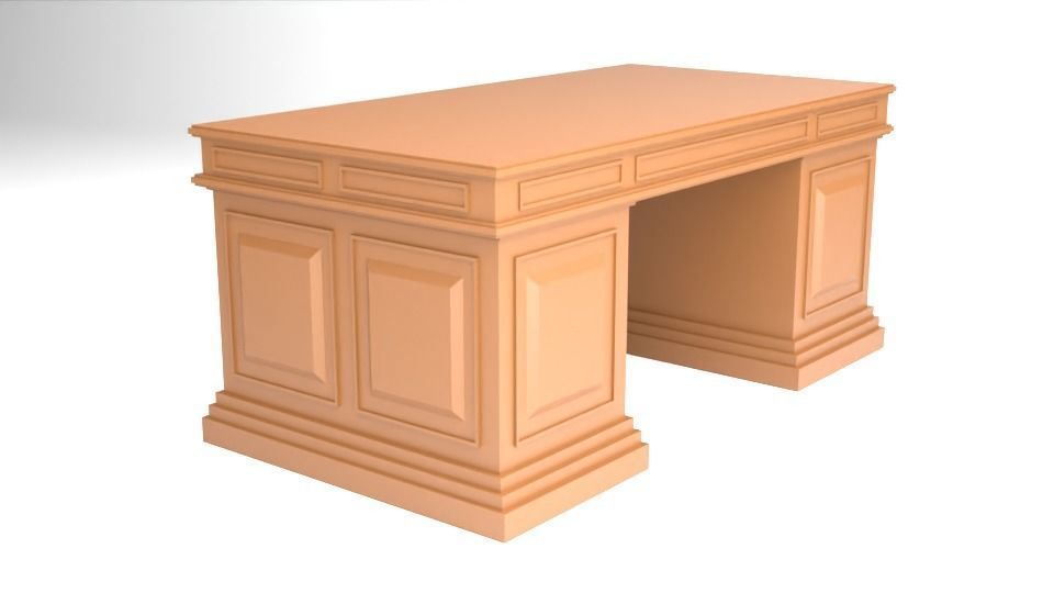 antique desk 3D model free 3D model CGTrader