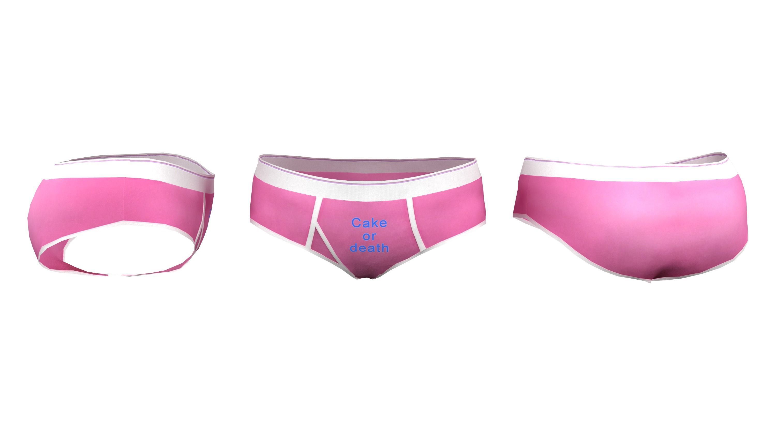 3D model Womens Boy Briefs VR / AR / lowpoly CGTrader