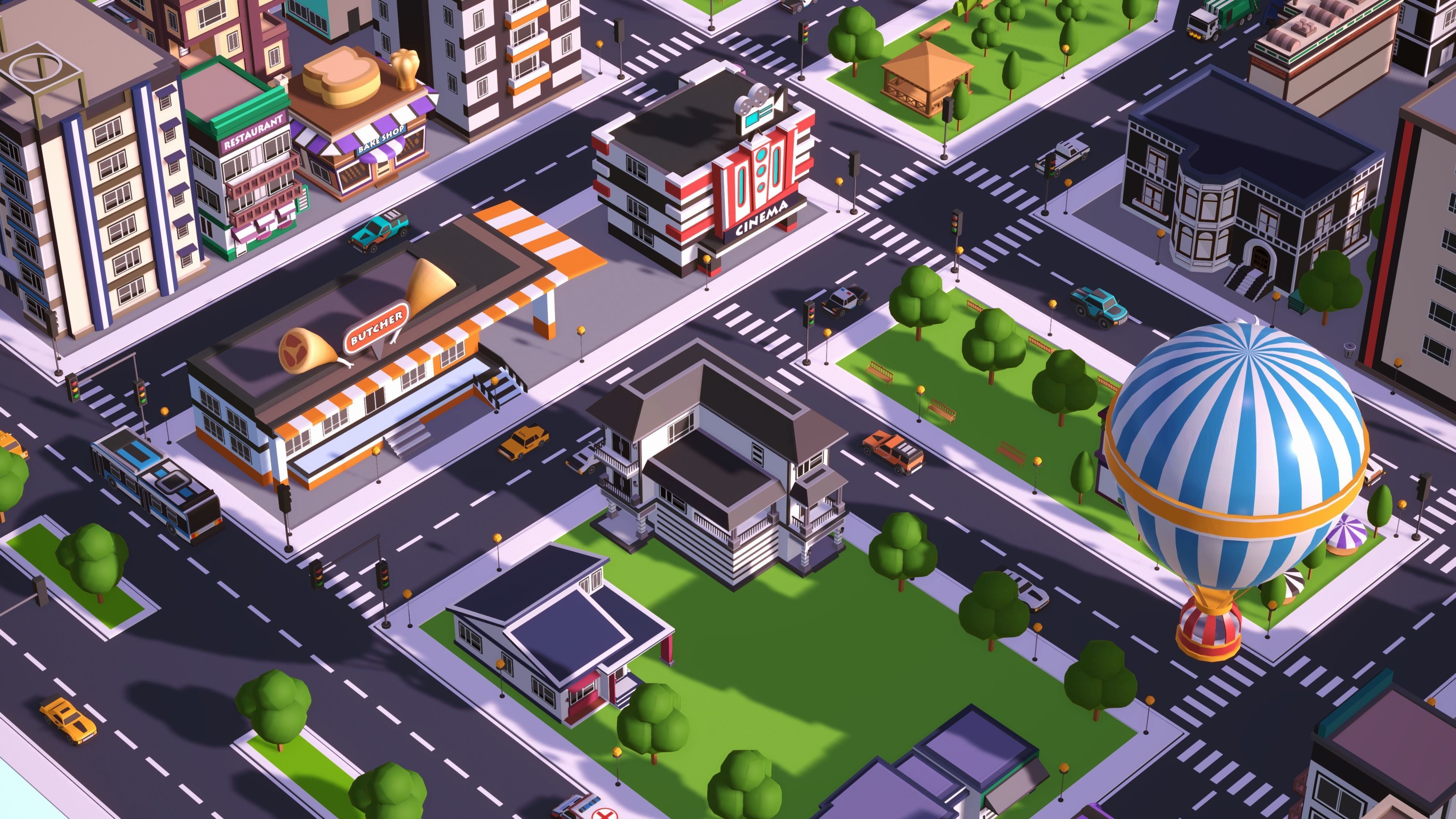 3D model POLYPACK - Low Poly City Pack VR / AR / low-poly | CGTrader