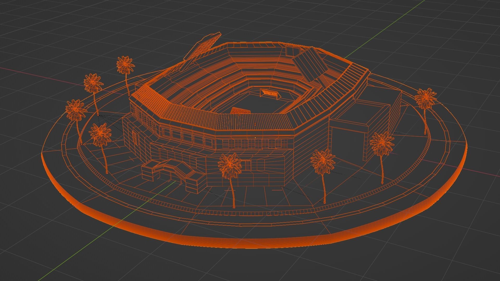SoccerStadium 3D Model free 3D model CGTrader