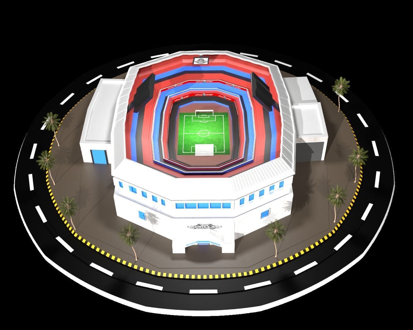 SoccerStadium 3D Model free 3D model CGTrader