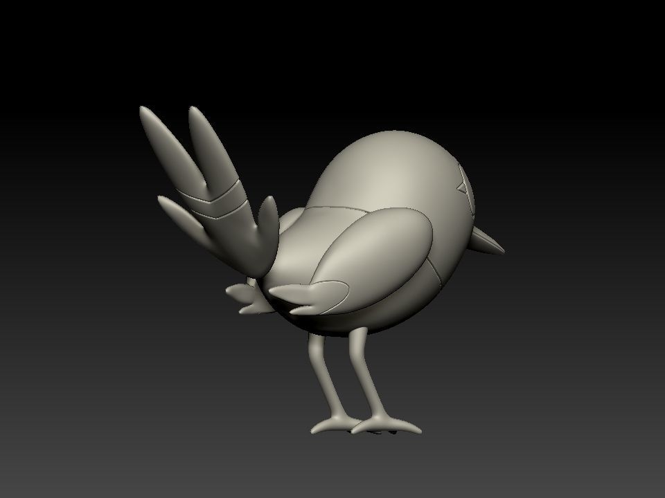 pokemon fletchling 3D model 3D printable | CGTrader