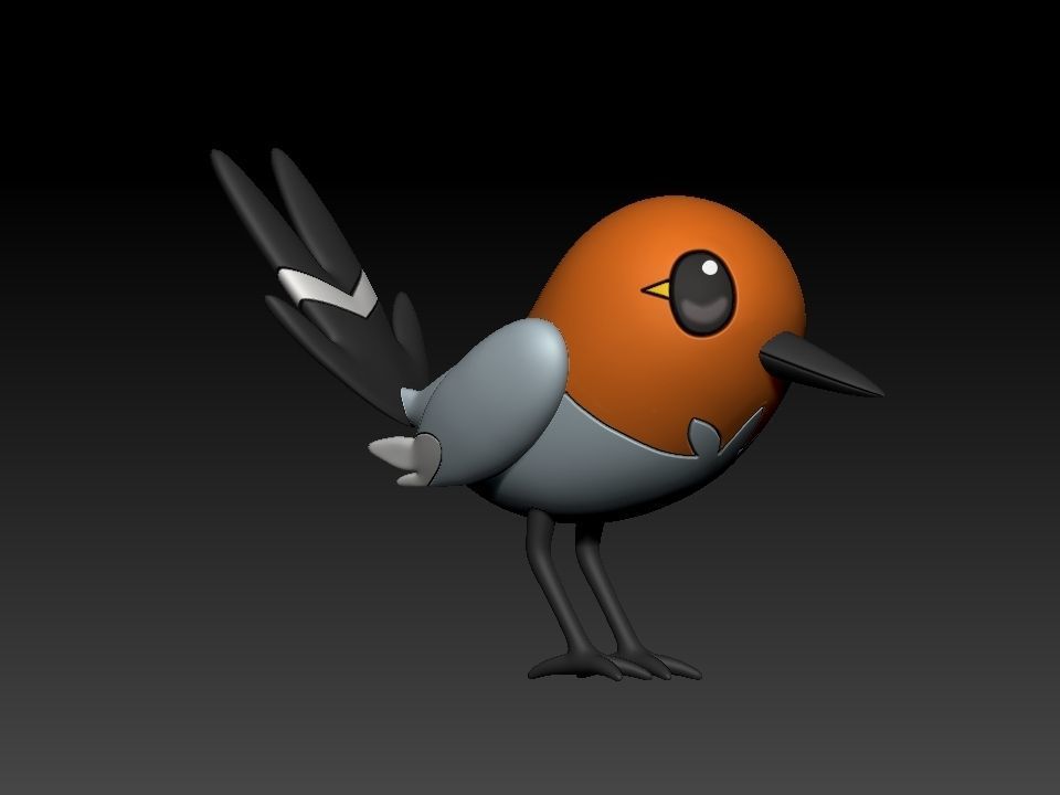 pokemon fletchling 3D model 3D printable | CGTrader
