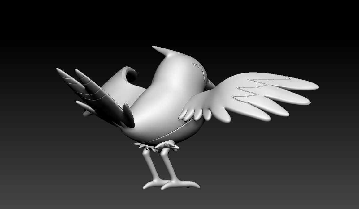 pokemon fletchinder 3D model 3D printable | CGTrader