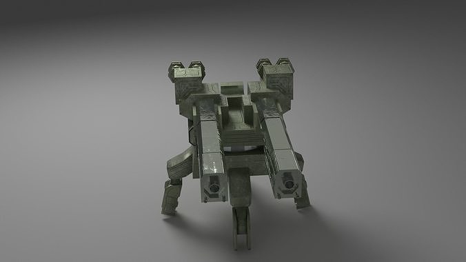 Turret Low-poly 3D model