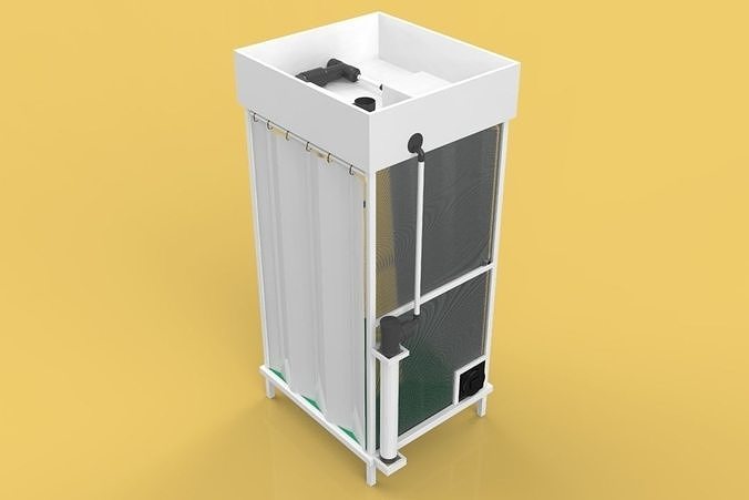 DISINFECTION CHAMBER CORONA COVID-19 SANITIZATION TUNNEL 3D model