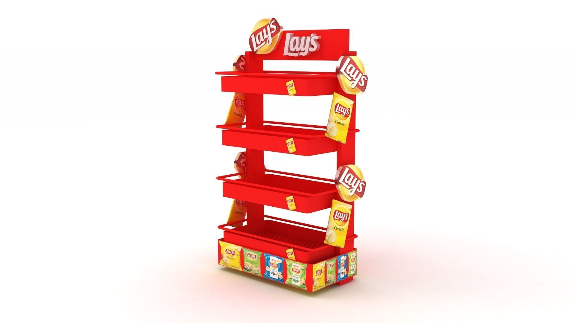 Lays Stand 3D model CGTrader