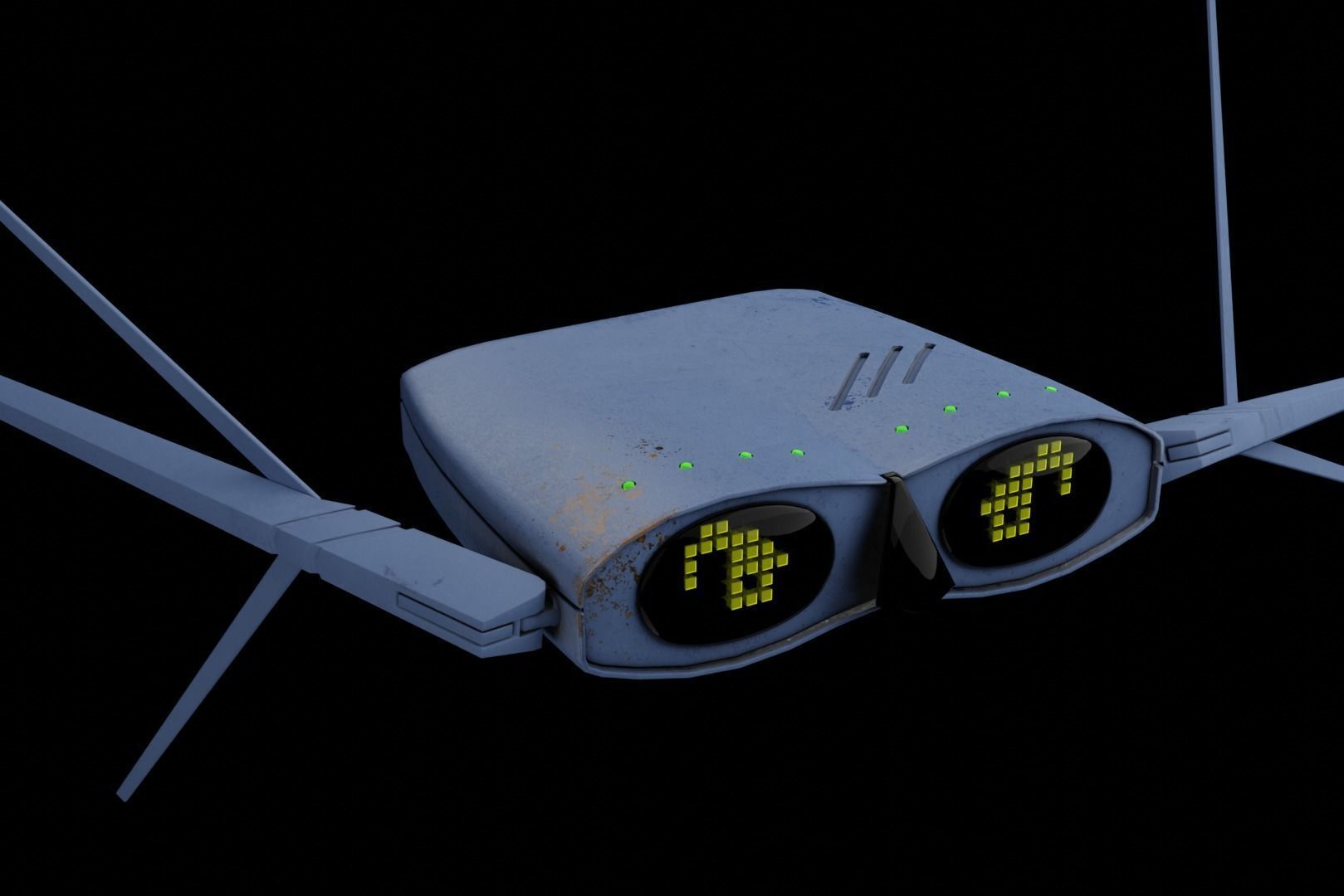 WIFI Router Robot Drone 3D model | CGTrader