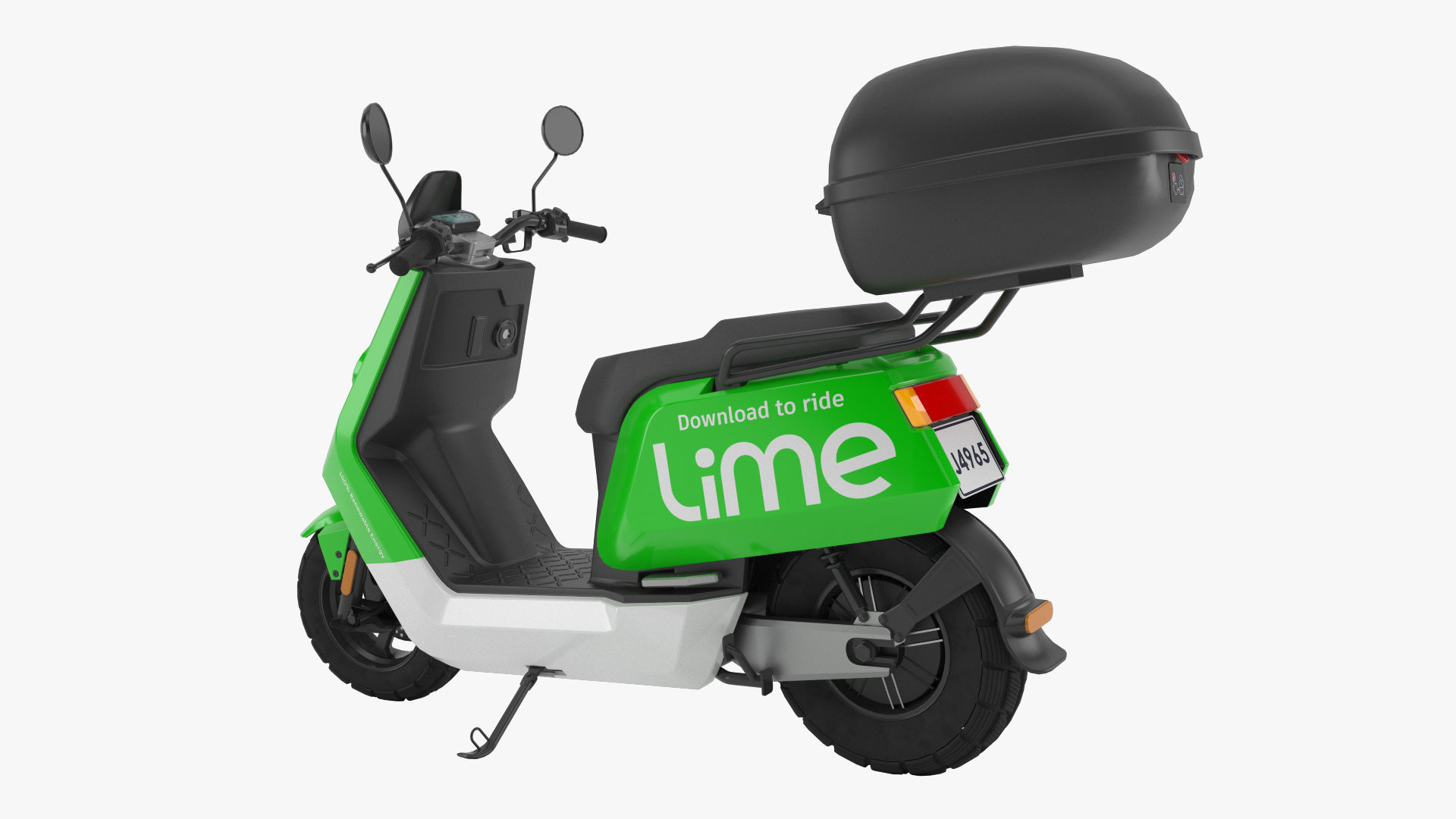 3D model Lime Moped VR / AR / lowpoly CGTrader
