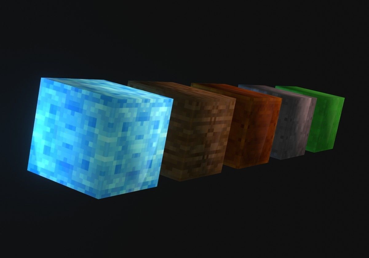 Texture 15 nature pixels textures for games pack VR / AR / low-poly ...