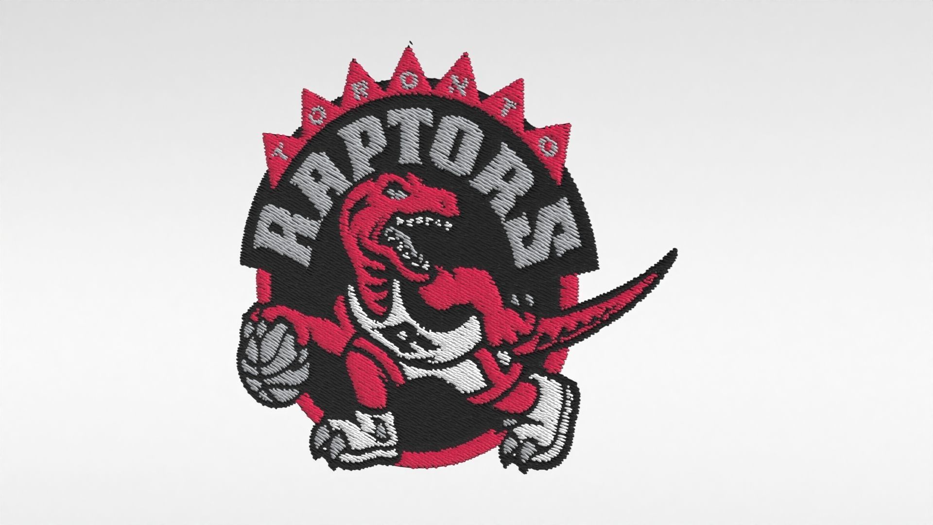 3D model Embroidered Patch Toronto Raptors VR / AR / lowpoly CGTrader