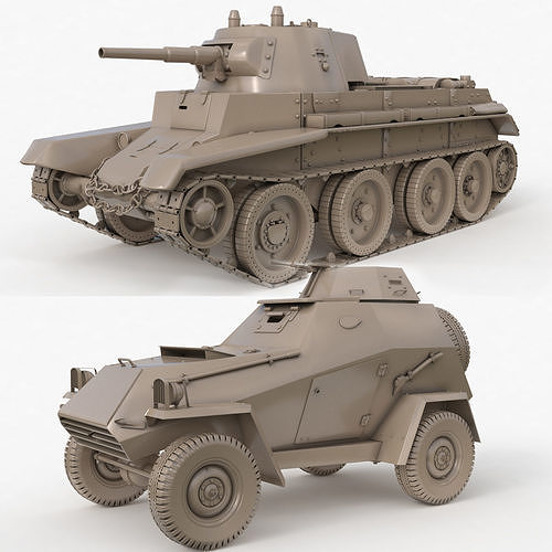 Tank Clay Collection Vray 001 CGTrader