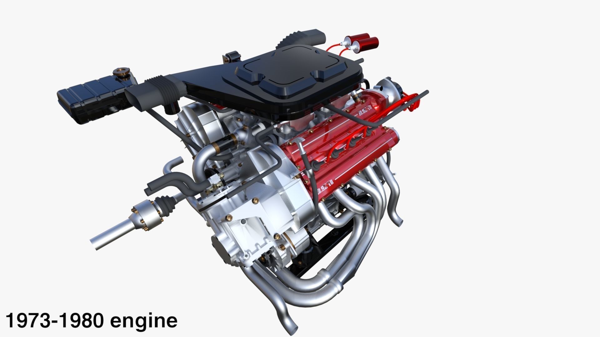 Italian V8 Engine and Internals Pack 3D model CGTrader
