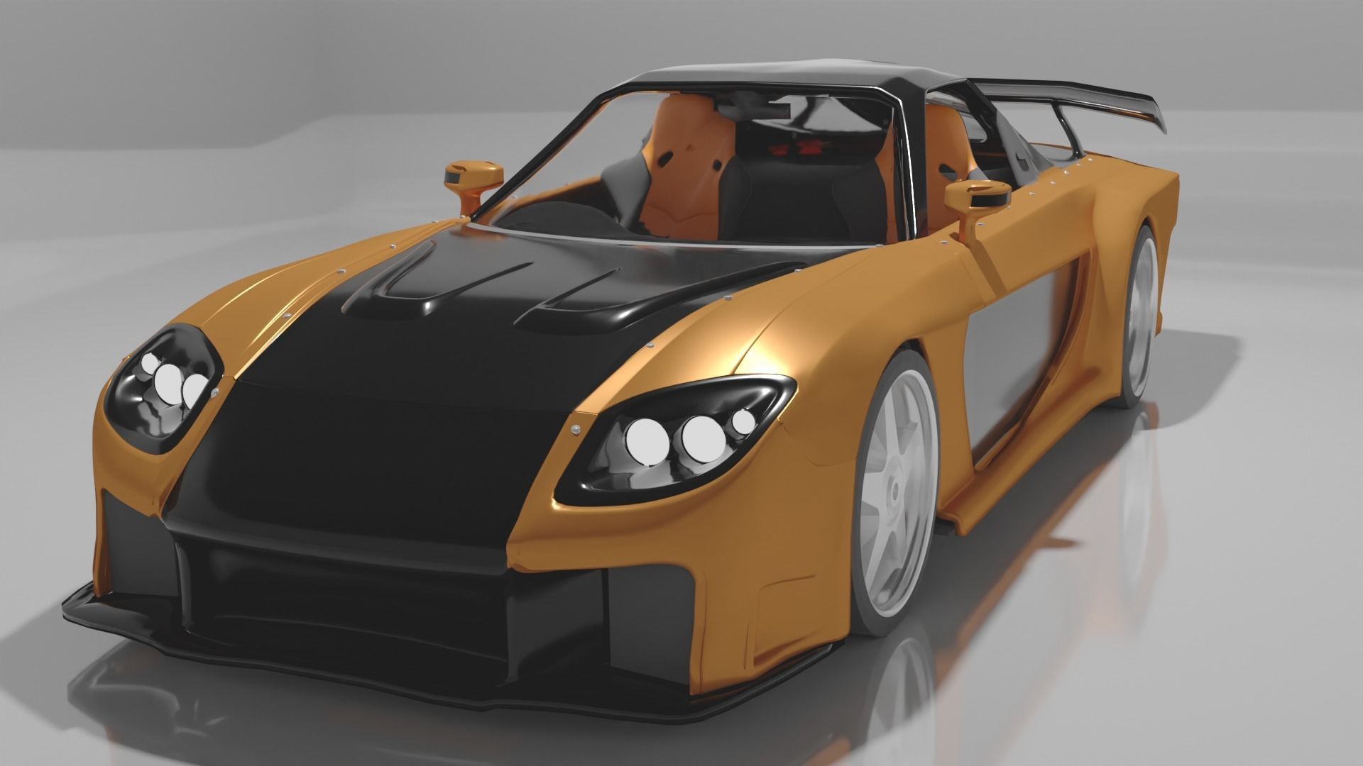 Veilside Rx7 Racing Veilside rx7 3D model 3D printable | CGTrader