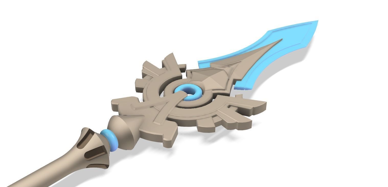 Skyward Spine STL Files Genshin Impact 3D model 3D printable CGTrader