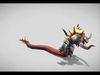Dungeon Fantasy Monster - Serpent Archer Low-poly 3D model_1