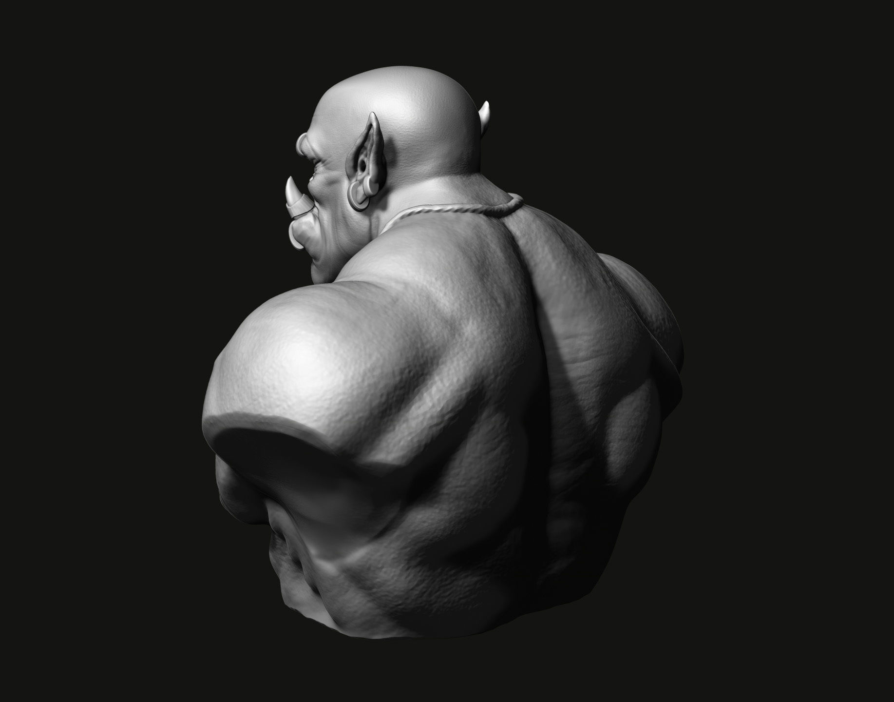 Garrosh Hellscream Bust 3D print model 3D model 3D printable | CGTrader