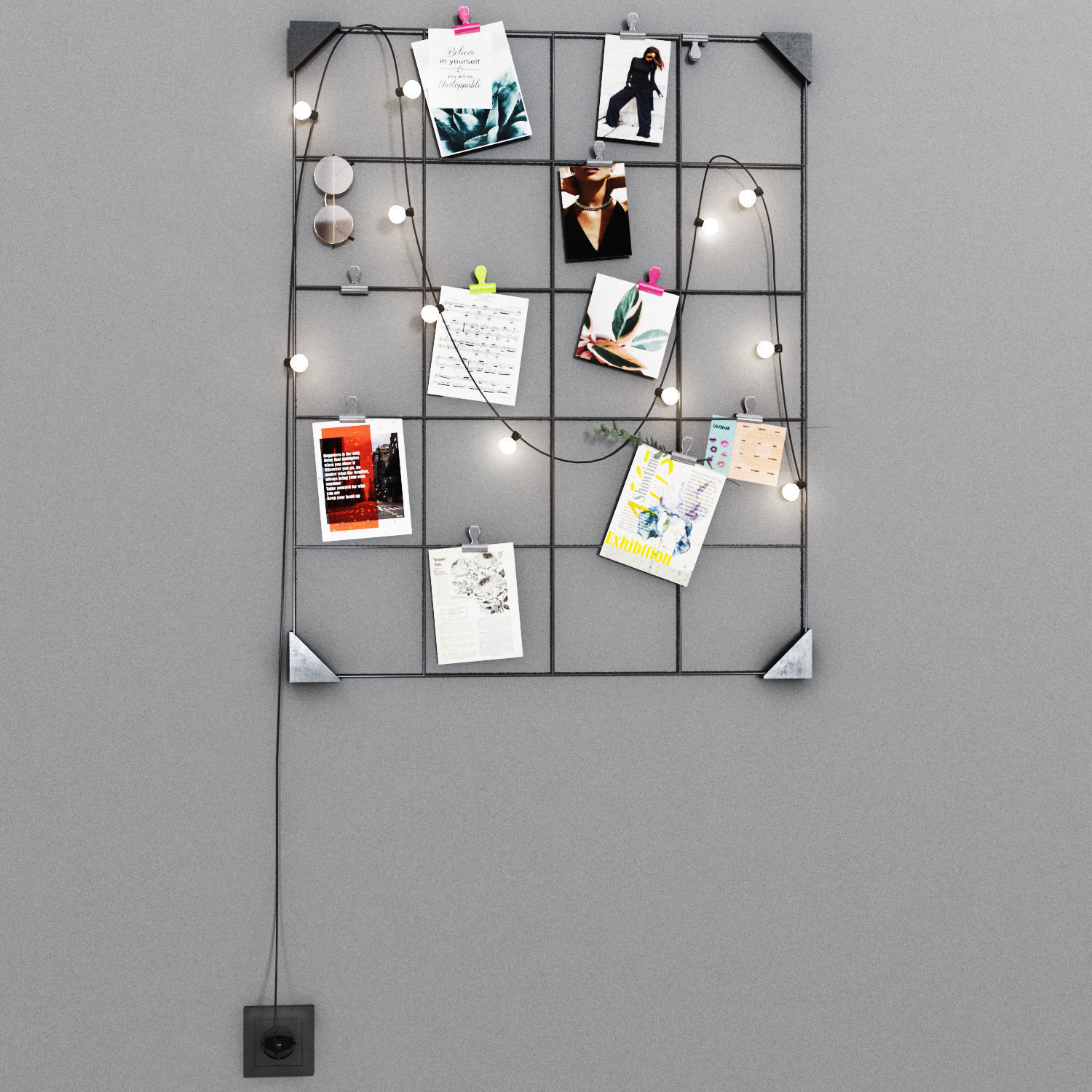 Ikea notice board 3D model CGTrader