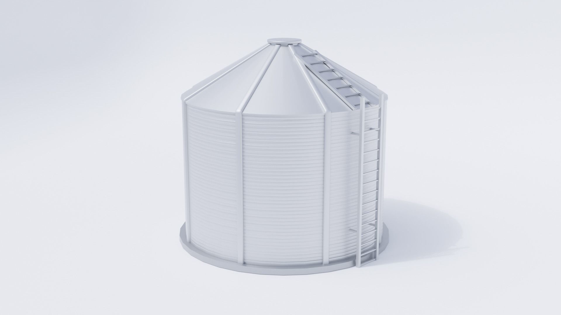 3D model Grain Bin VR / AR / lowpoly CGTrader
