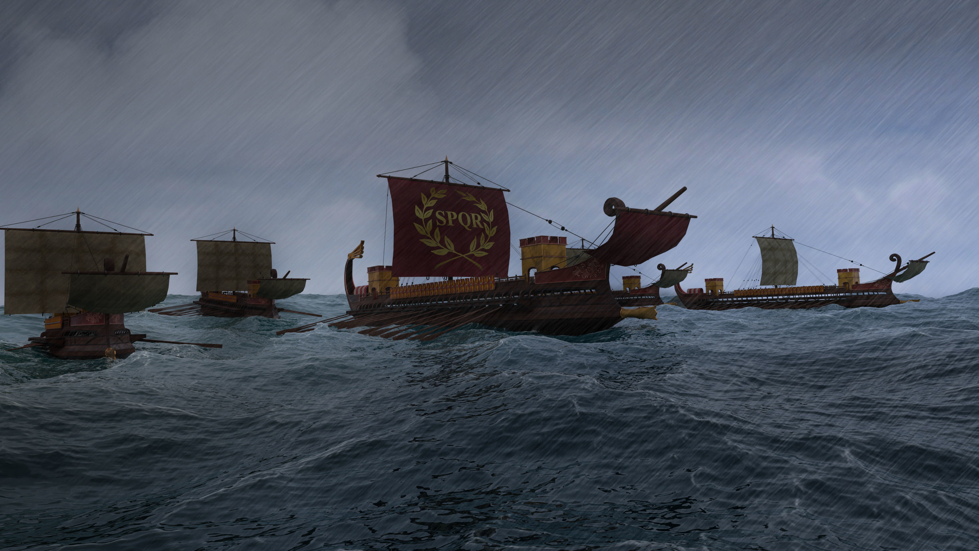 3D model Roman Ship Galley VR / AR / low-poly | CGTrader