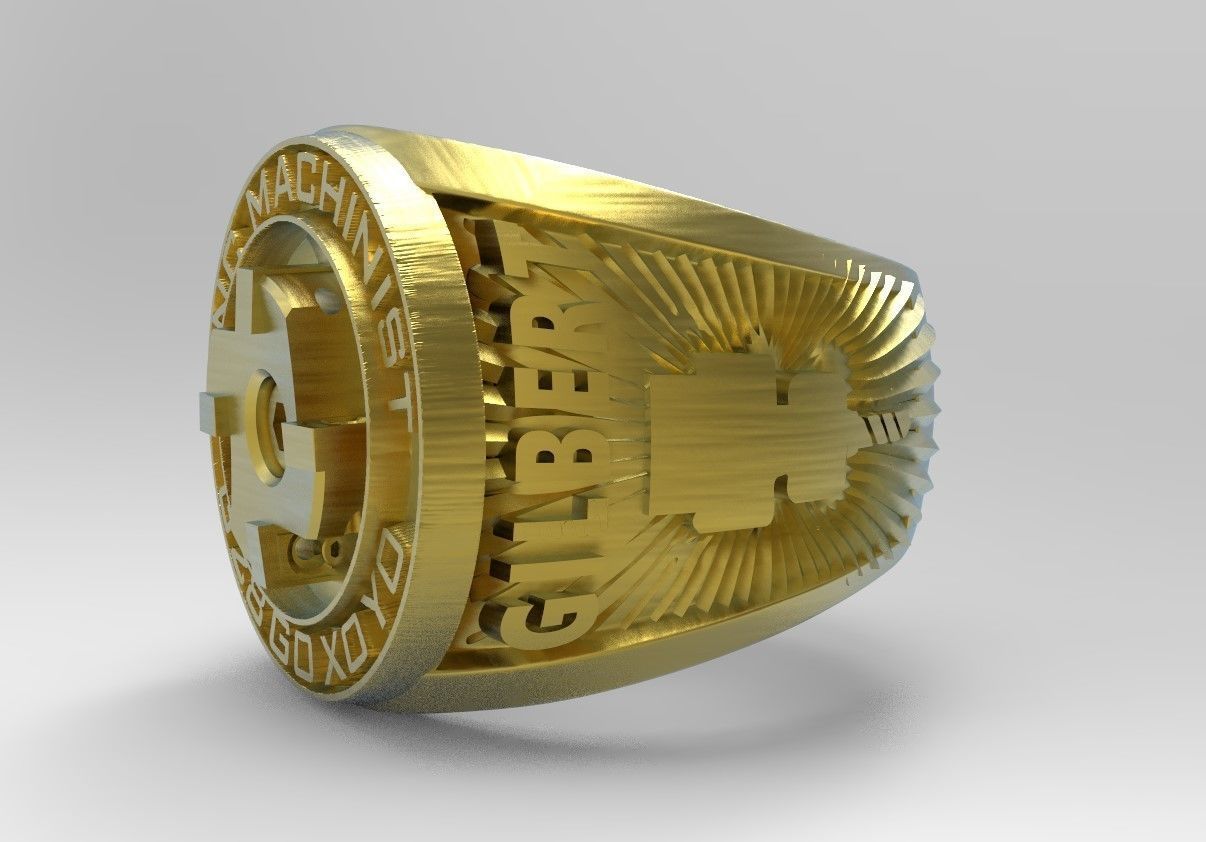CNC Machinist Masonic Ring 3D model 3D printable CGTrader