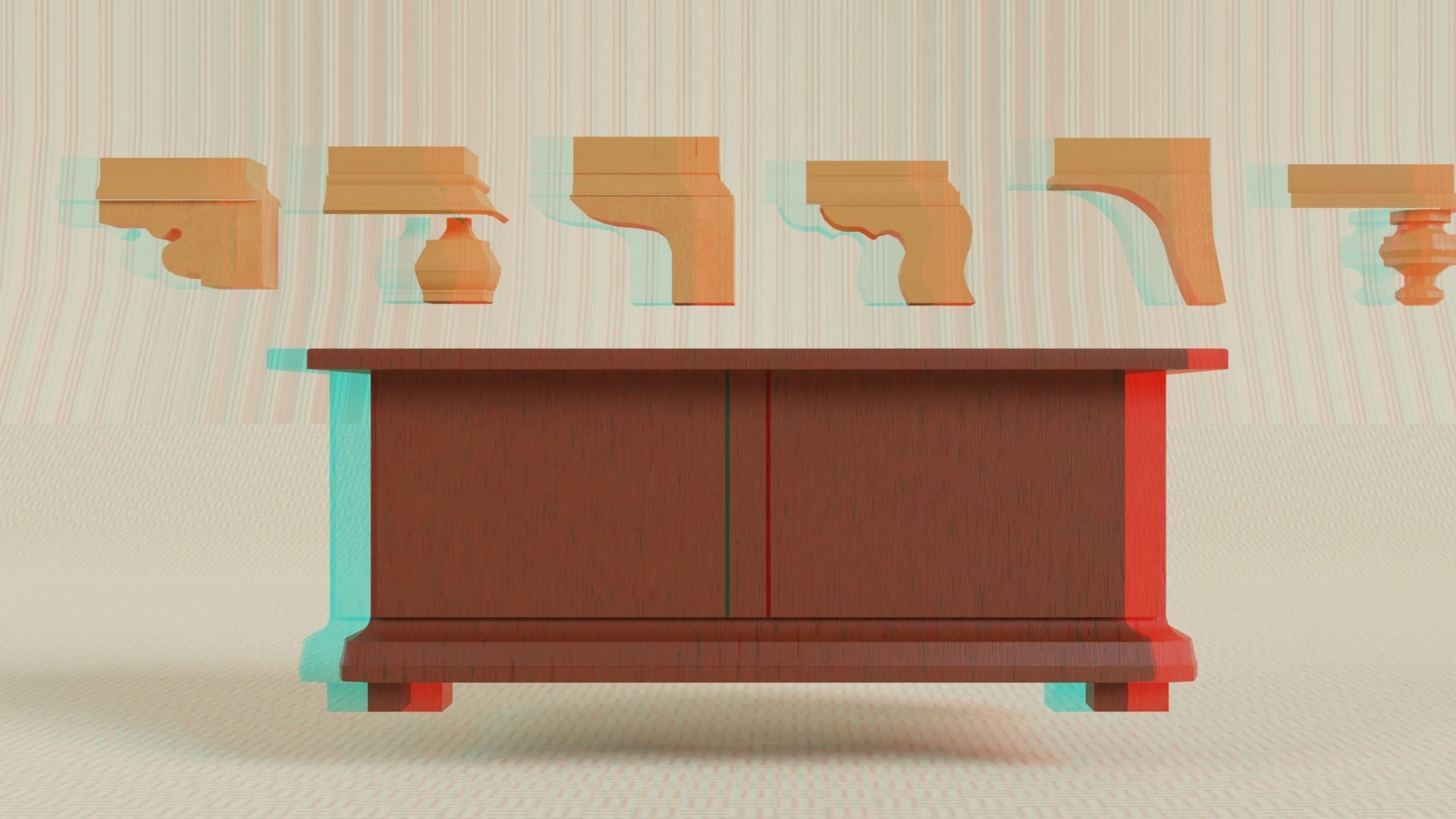 Table Leg Model 3D model table leg examples VR / AR / low-poly | CGTrader