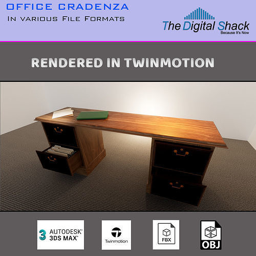 3D Credenza Asset Demo 3D model | CGTrader