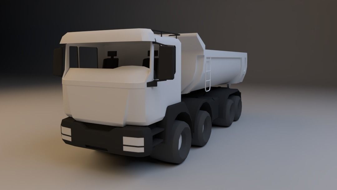 Low Poly Truck Low-poly 3D model free VR / AR / low-poly 3D model ...