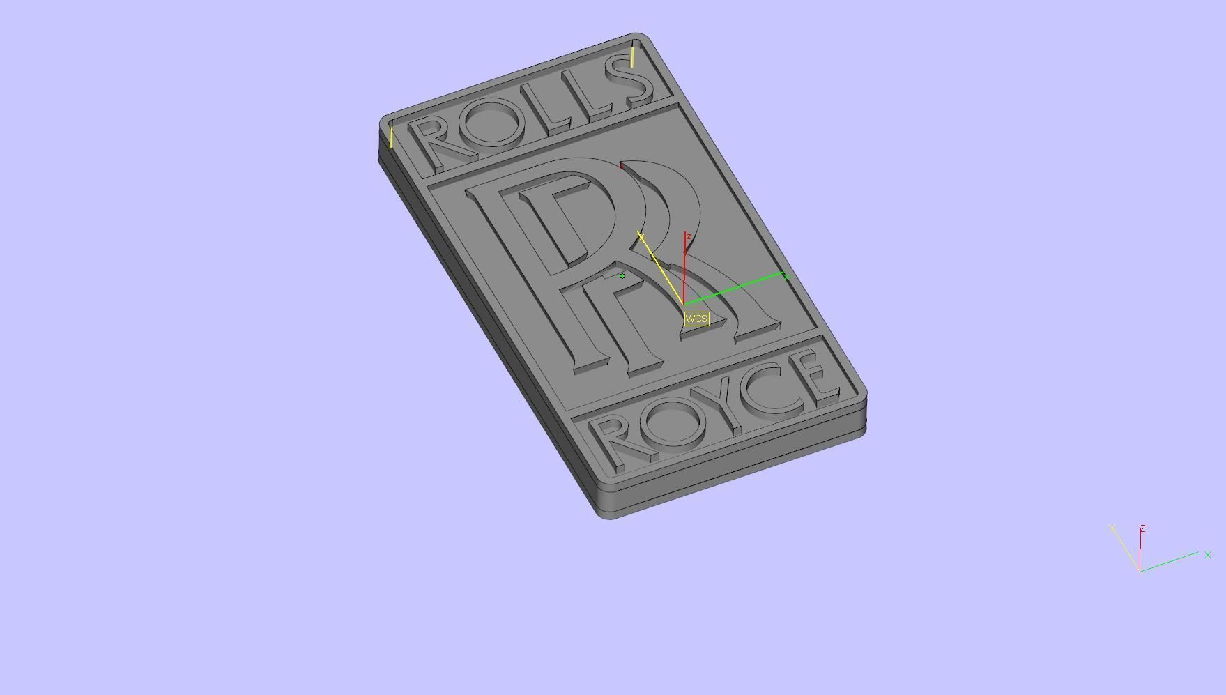 Rolls Royce logo 3D model 3D printable | CGTrader