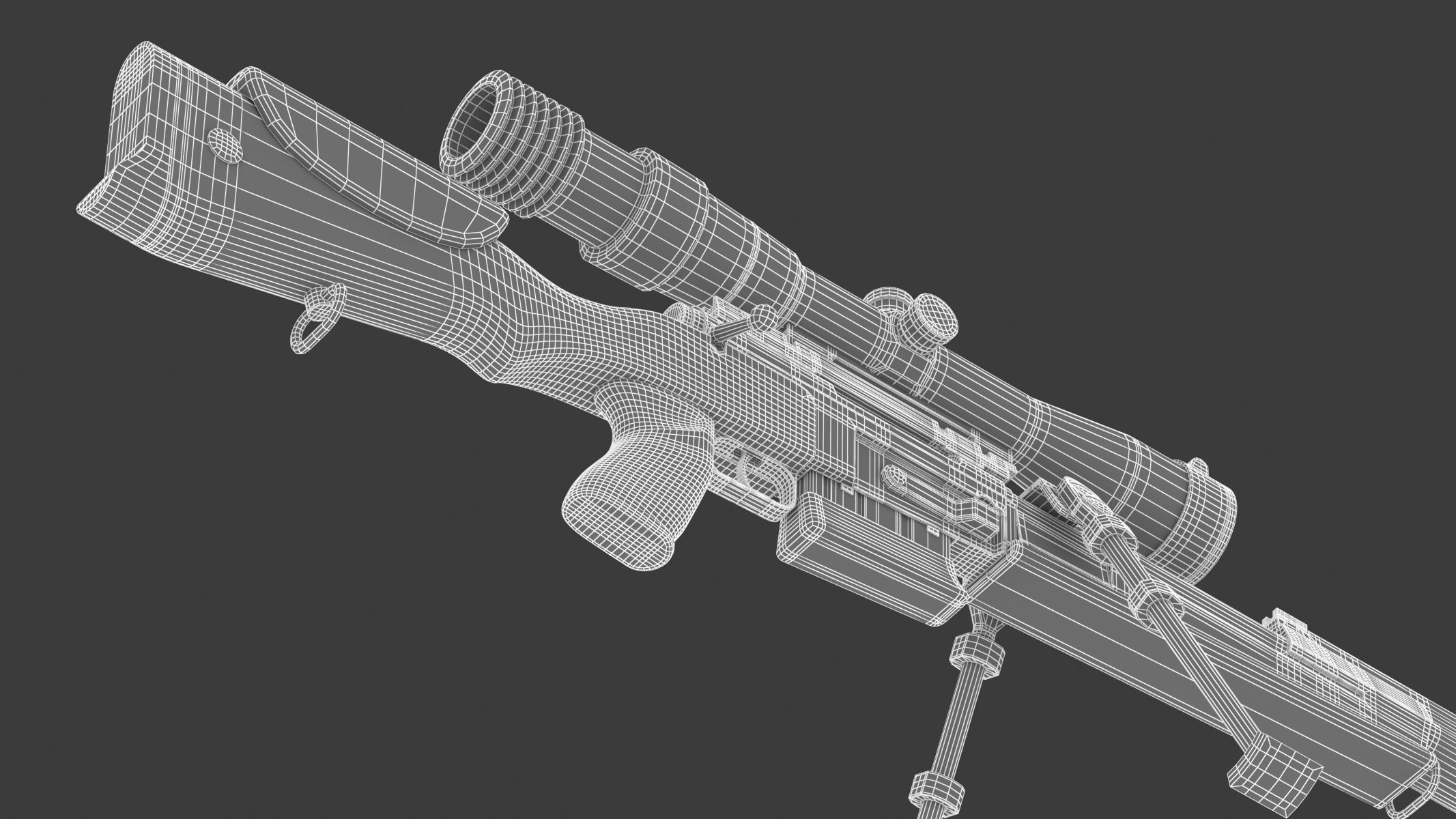 FR F2 sniper rifle 3D model | CGTrader