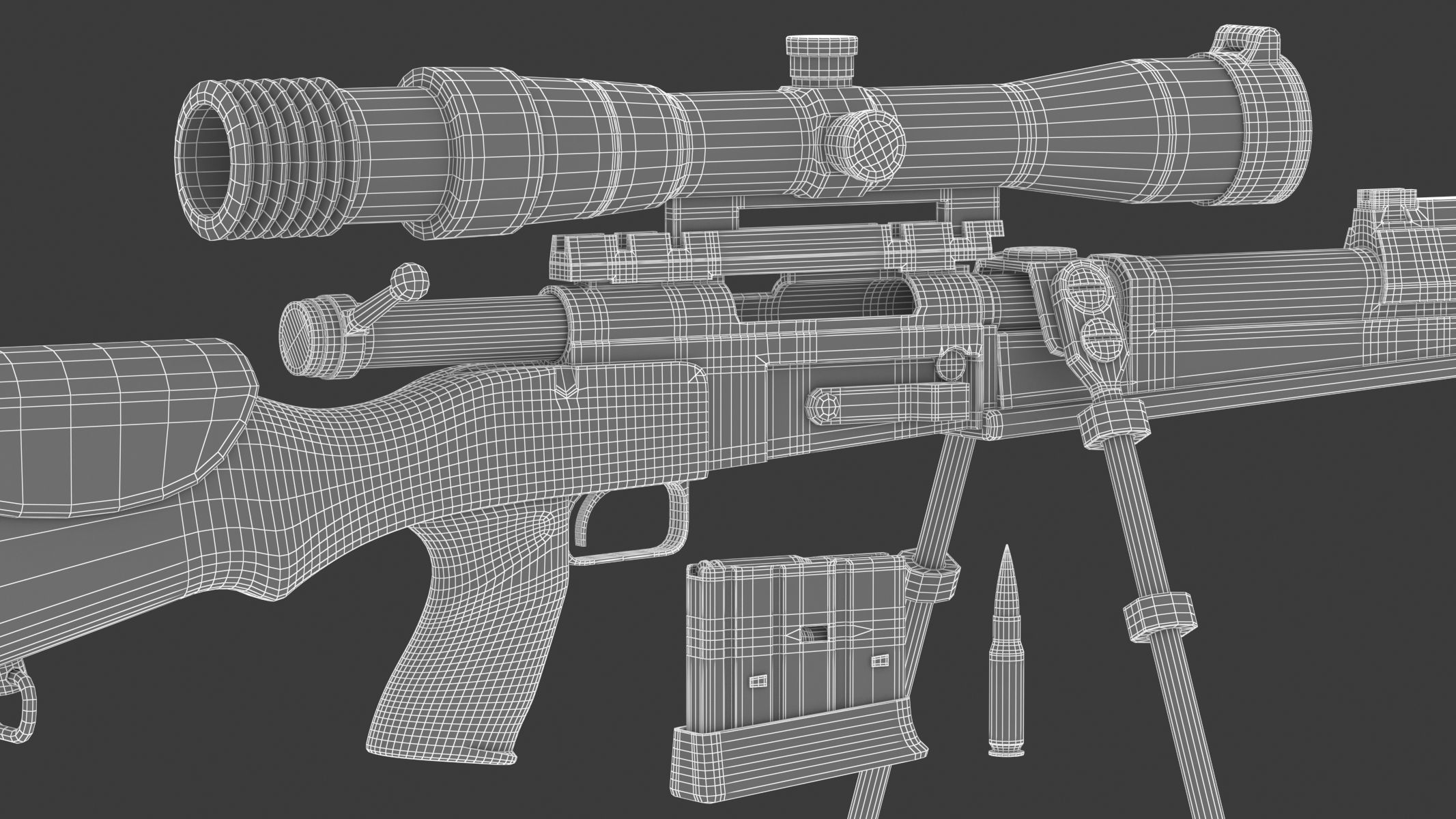 FR F2 sniper rifle 3D model | CGTrader