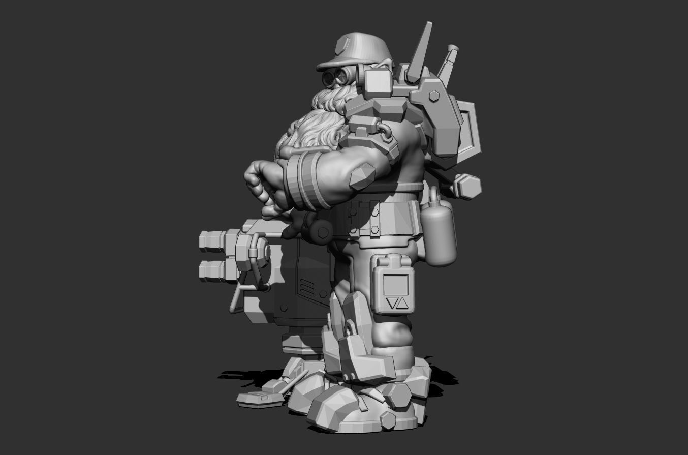 Deep Rock Galactic Engineer Class 3D Model 3D Printable CGTrader