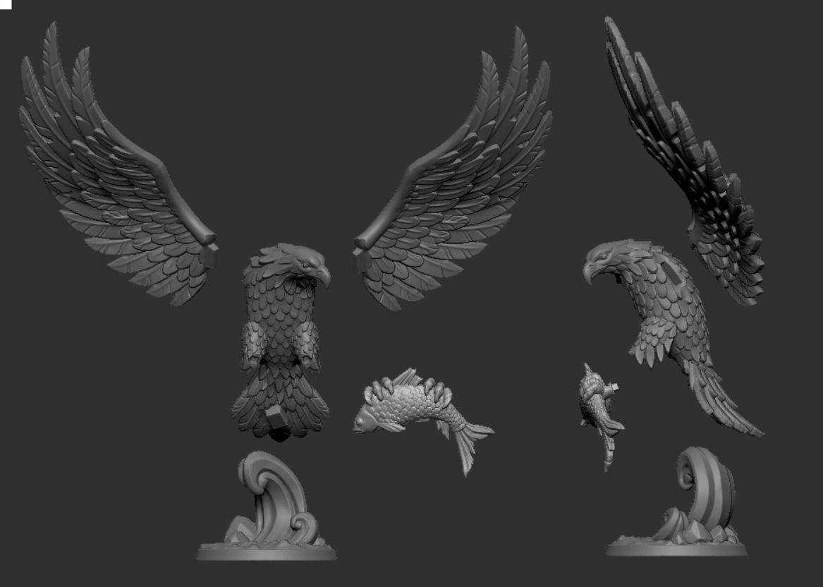 Eagle 3D model 3D printable | CGTrader