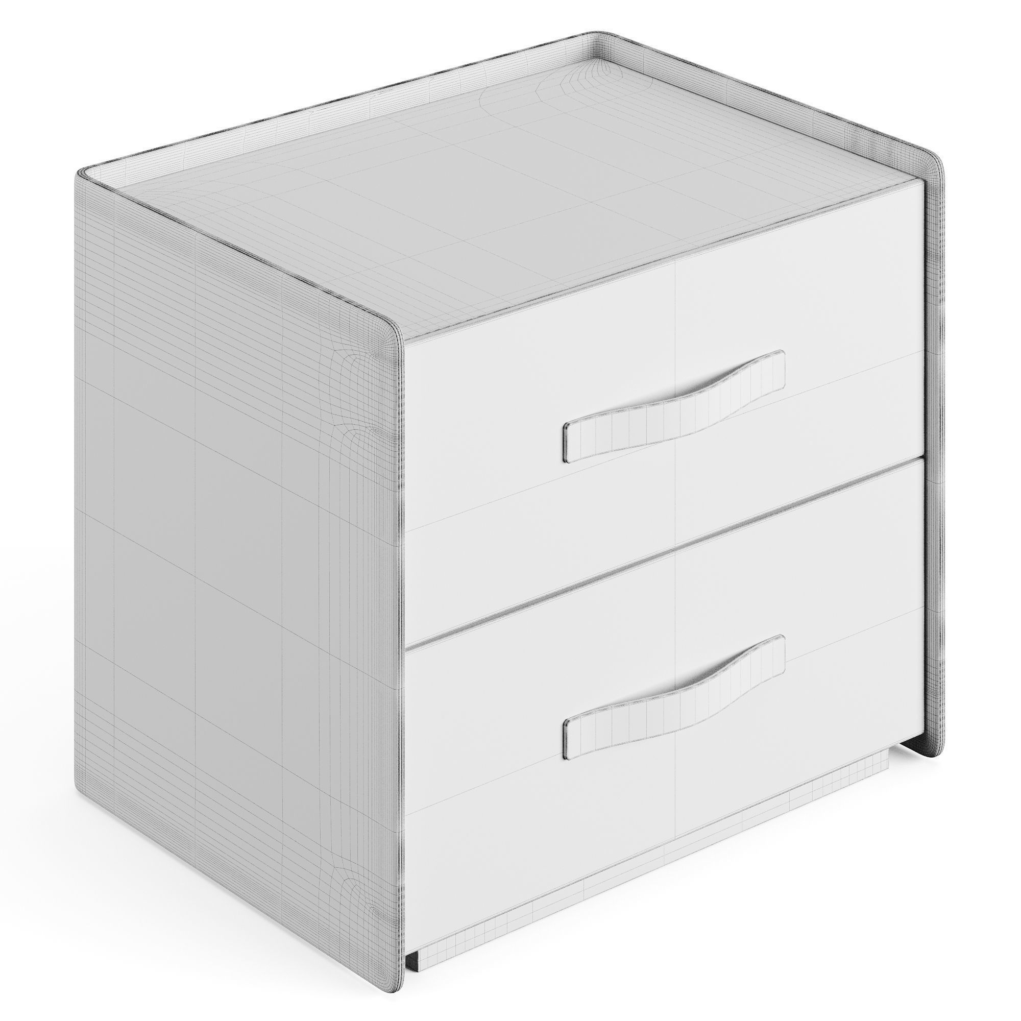 FENDI CASA SOHO BEDSIDE TABLE 3D model CGTrader