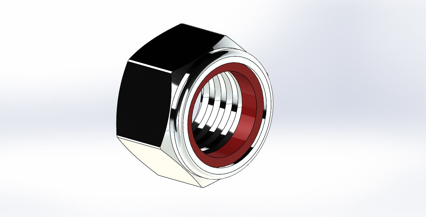 locking nut 3D model CGTrader