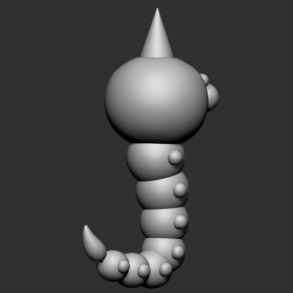 WEEDLE POKEMON free 3D model 3D printable | CGTrader
