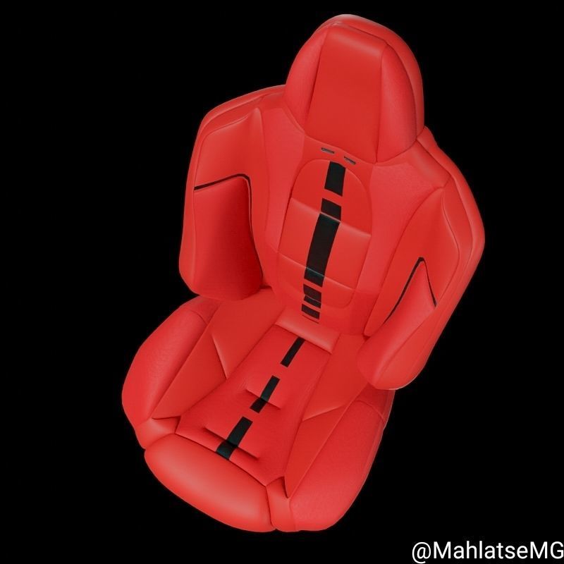 Car seat free 3D model CGTrader