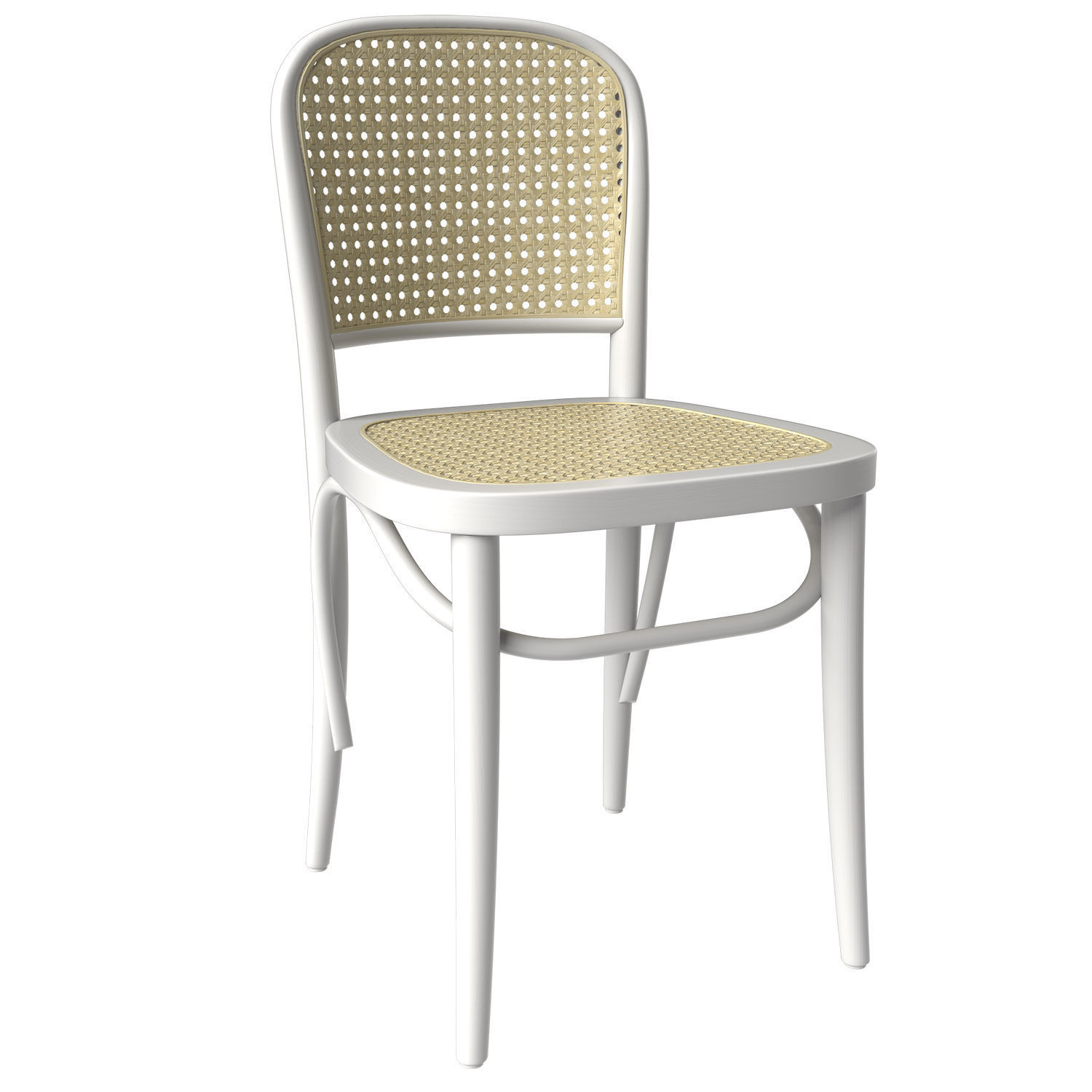 3D model Luca Beech Rattan Dining Chairs VR / AR / lowpoly CGTrader